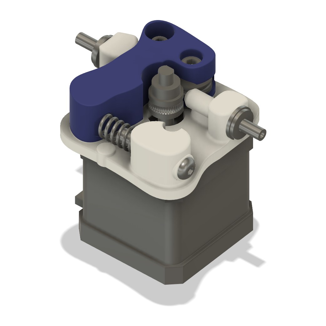 Branca assembled on the Ender 3 Pro extruder motor